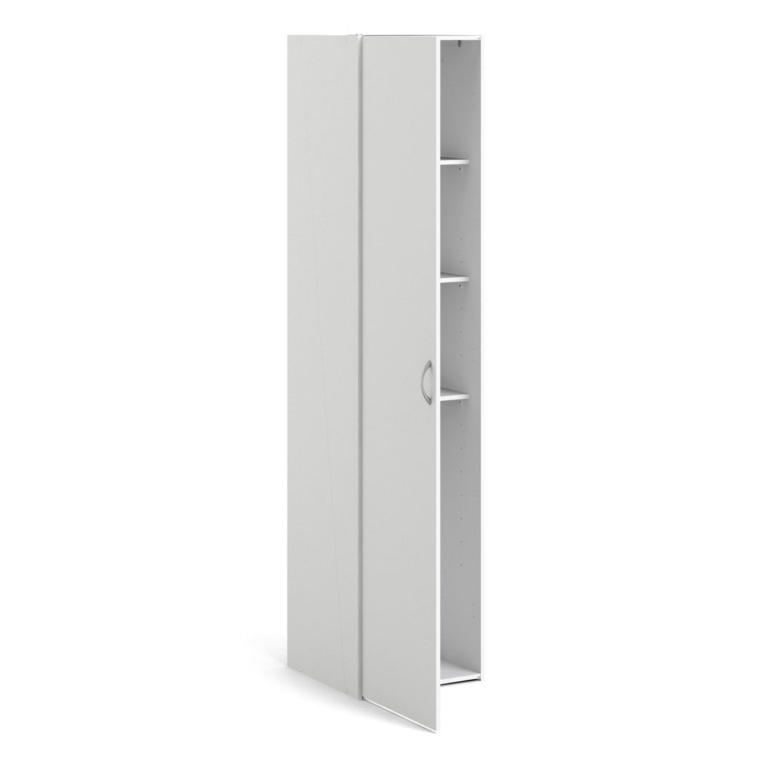 Space Wardrobe with 1 Door in White - TidySpaces