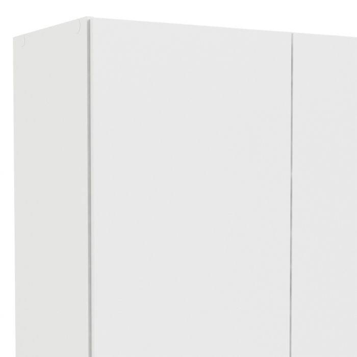 Space Wardrobe with 2 Doors + 1 Drawer in White 1750 - TidySpaces