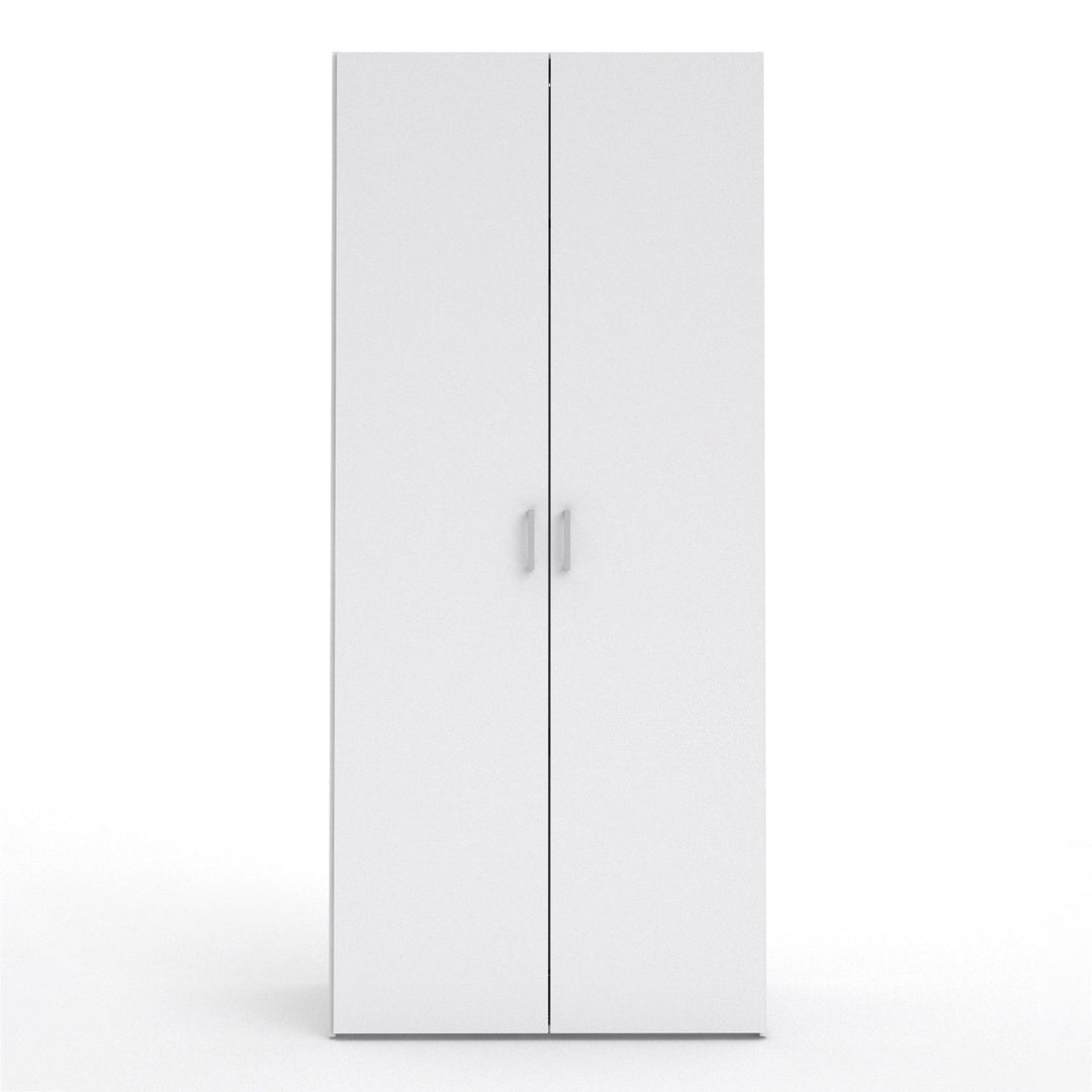 Space Wardrobe with 2 doors White 1750 - TidySpaces