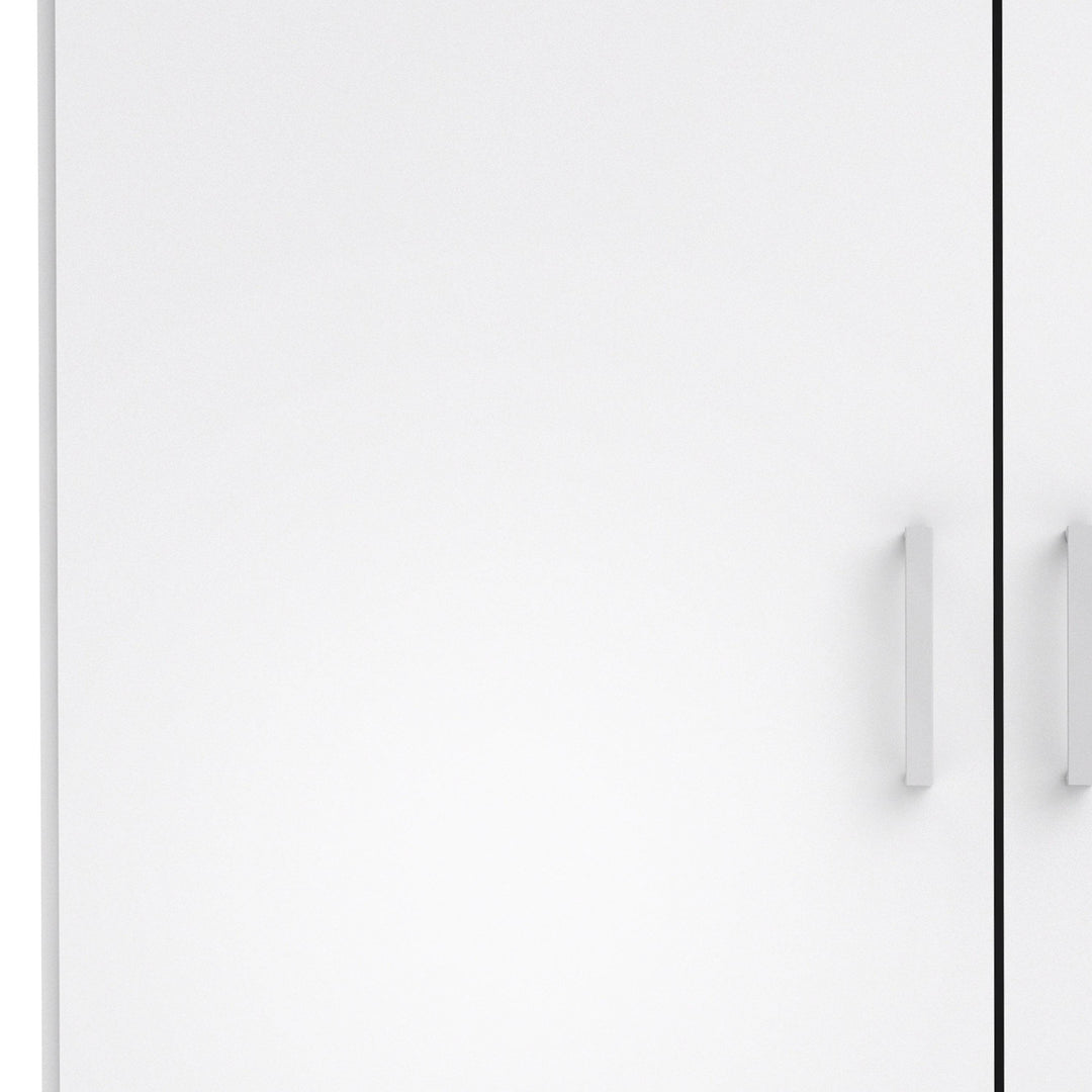 Space Wardrobe with 2 doors White 1750 - TidySpaces