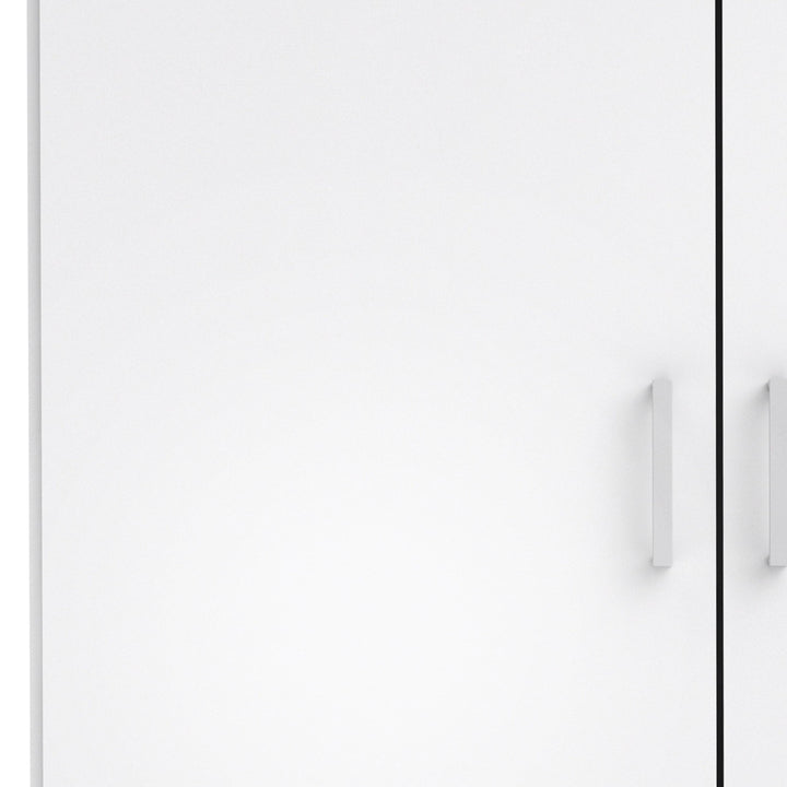 Space Wardrobe with 2 doors White 1750 - TidySpaces