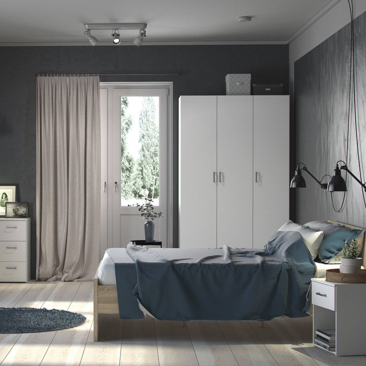 Space Wardrobe with 3 doors White 1750 - TidySpaces