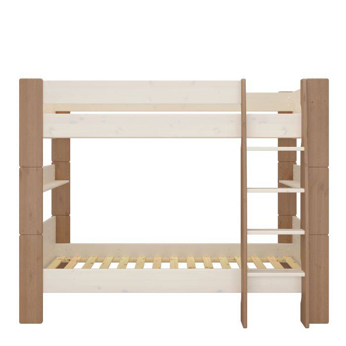 Steens for Kids Bunk Bed in Whitewash Grey Brown Lacquered - TidySpaces