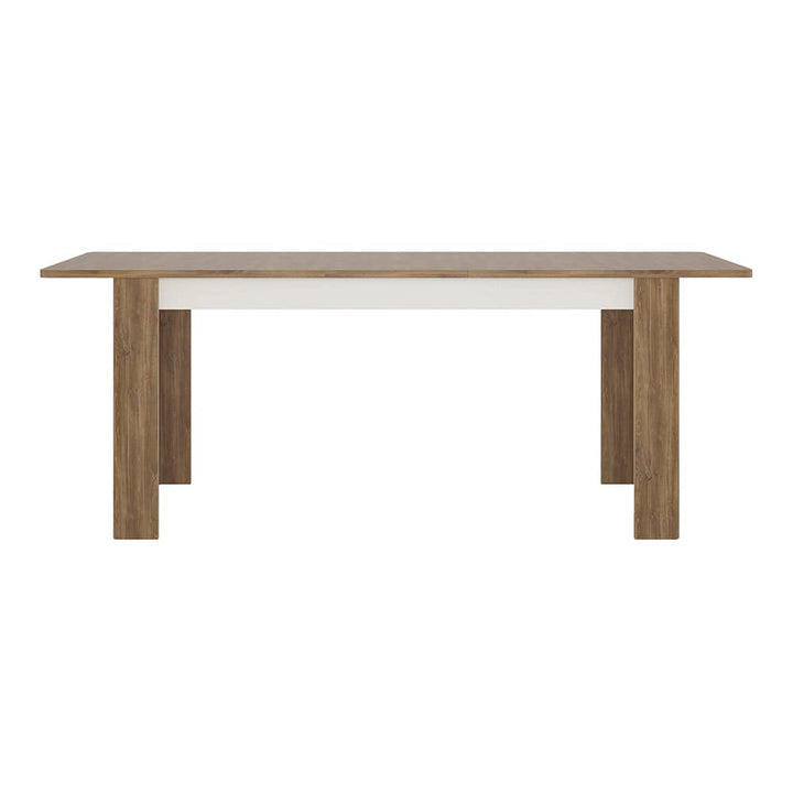 Toledo extending dining table in White and Oak - TidySpaces