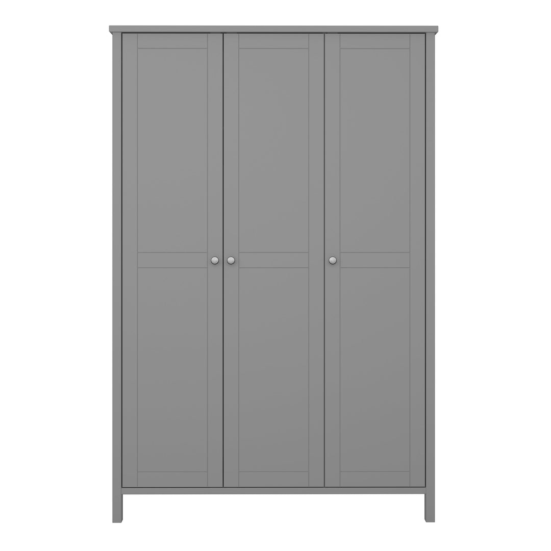 Tromso 3 Door Robe Grey - TidySpaces