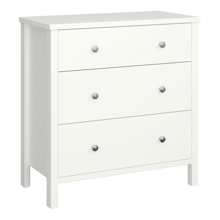 Tromso 3 Drawer Chest Off White - TidySpaces