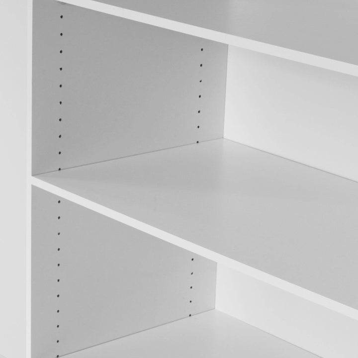 Verona Sliding Wardrobe 180cm in White with Mirror Doors with 5 Shelves - TidySpaces