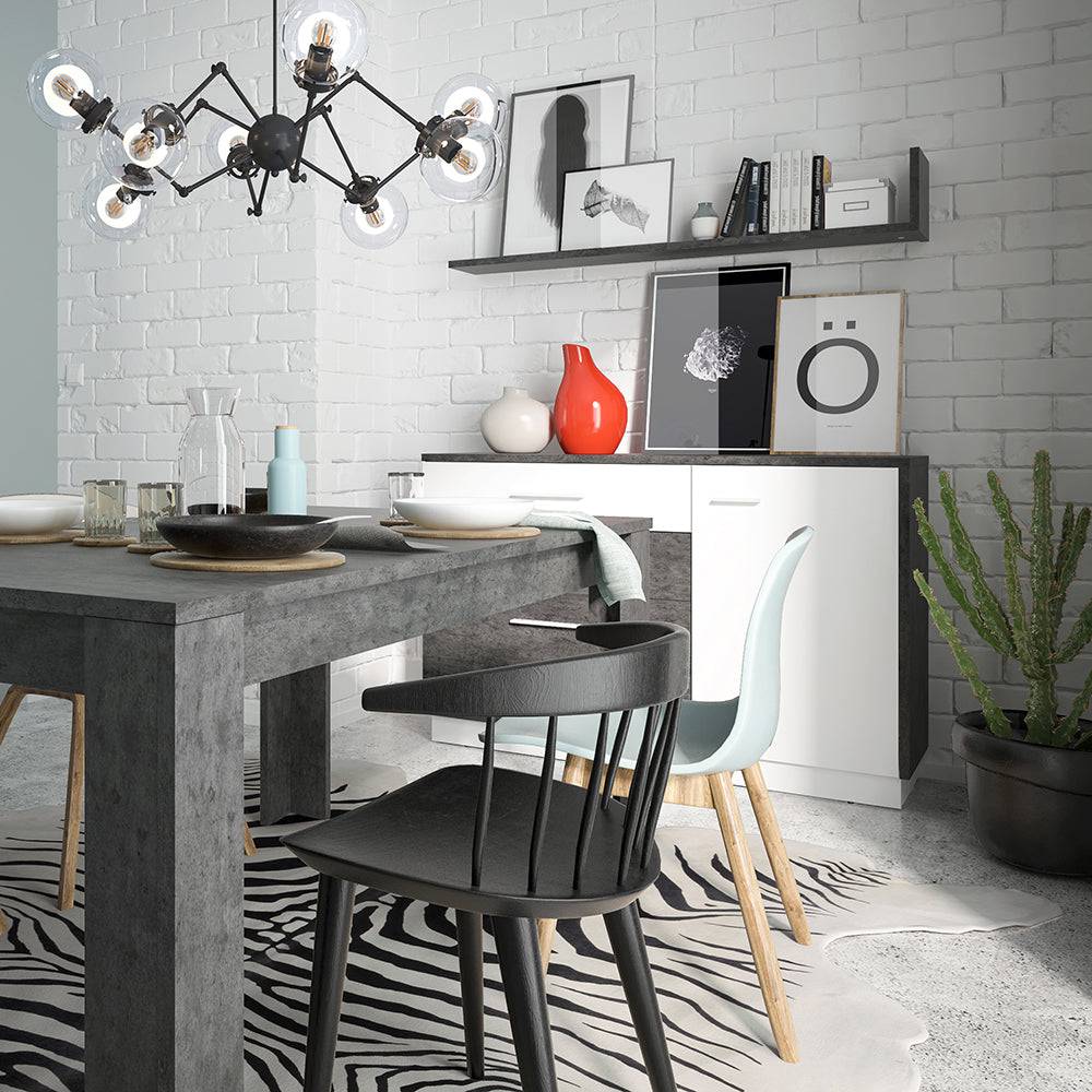 Zingaro Dining table in Grey and White - TidySpaces