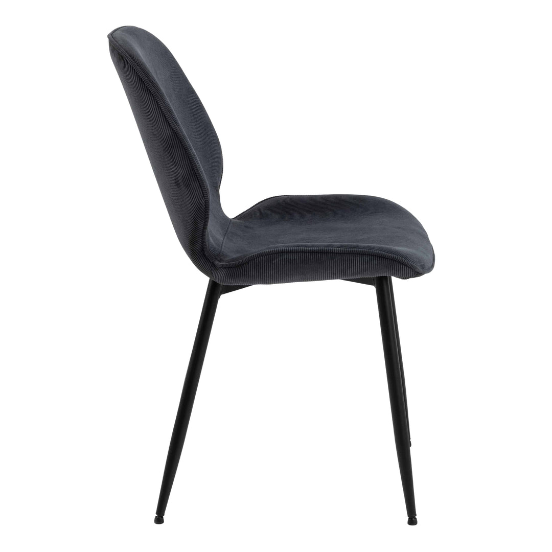 Femke Dining chair in Anthracite Set of 4 - TidySpaces