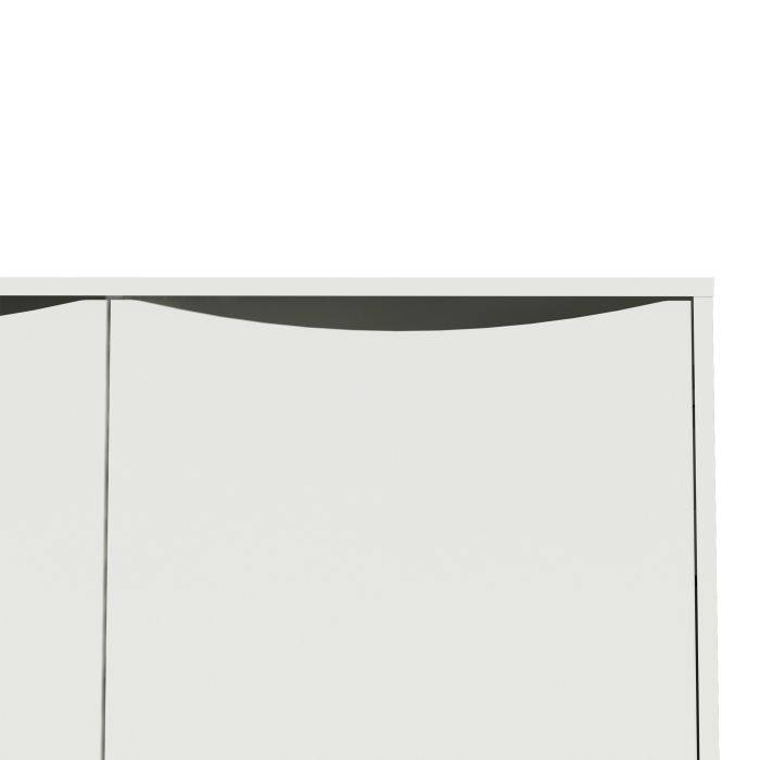 Fur Sideboard 2 Doors 3 Drawers in Grey and White - TidySpaces