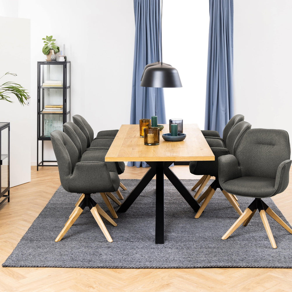 Heaven Dining Table in Oak - TidySpaces
