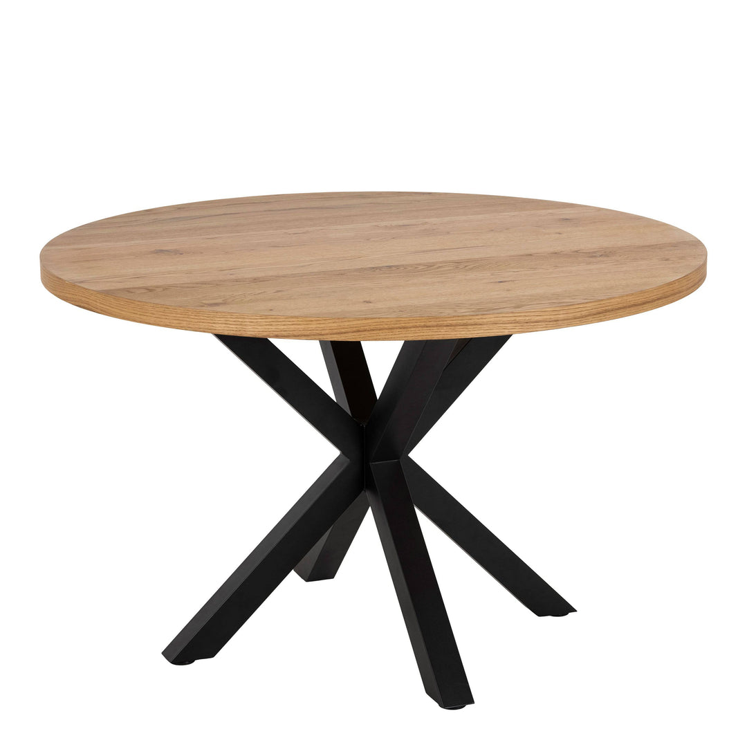 Heaven Dining Table in Oak with Black Legs - TidySpaces