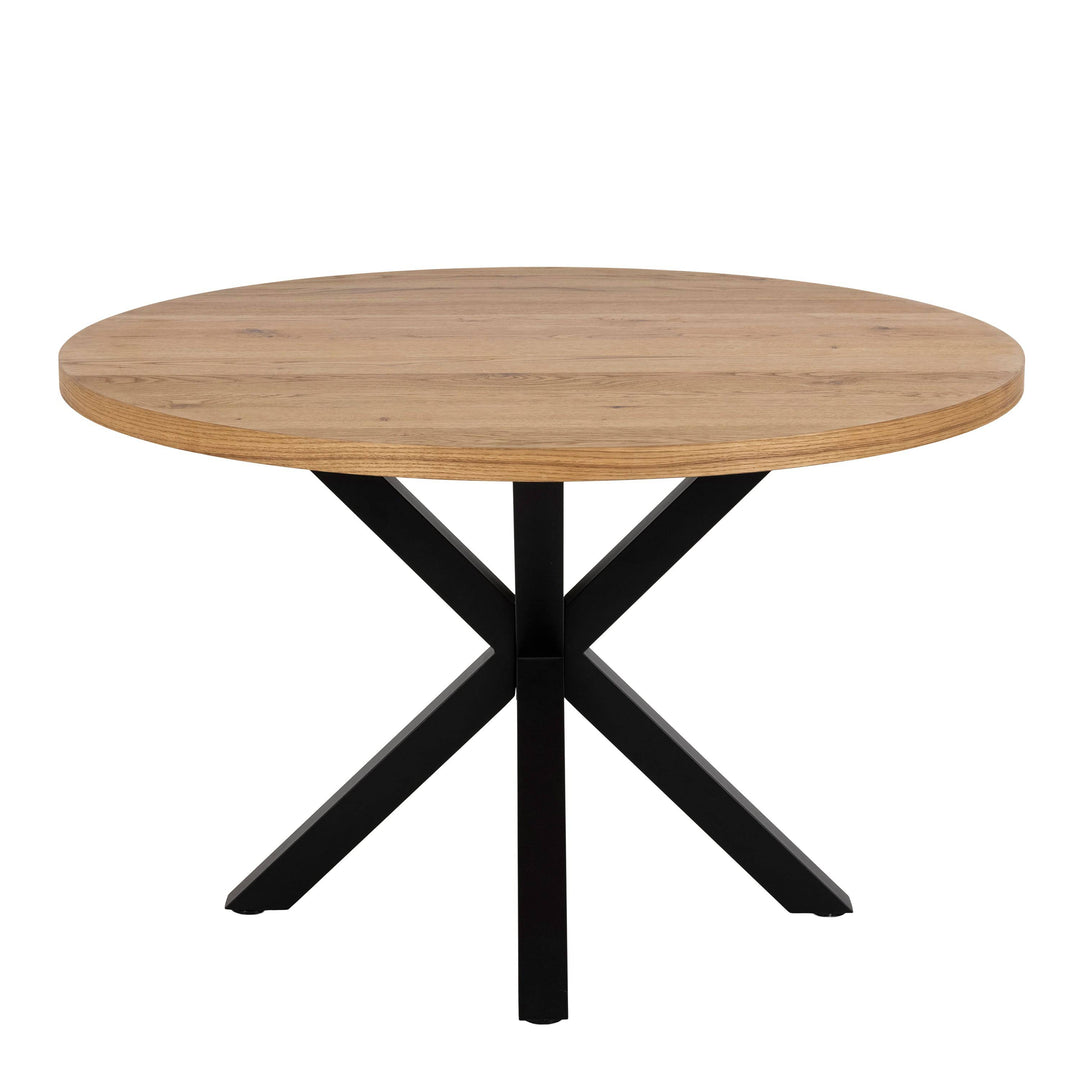 Heaven Dining Table in Oak with Black Legs - TidySpaces