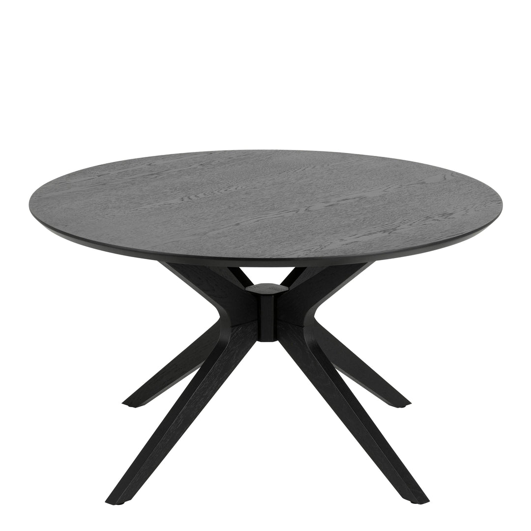 I_Duncan Round Coffee Tablein Black 80x45cm - TidySpaces