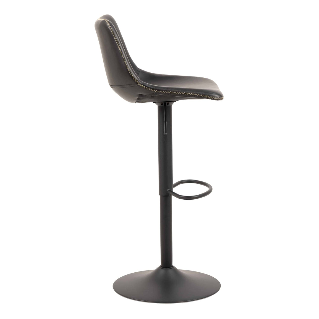 I_Oregon Bar Stool in Black Set of 2 - TidySpaces