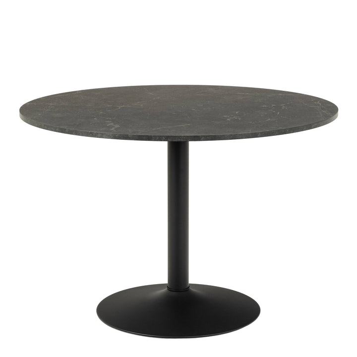 Ibiza Round Dining Table in Black - TidySpaces