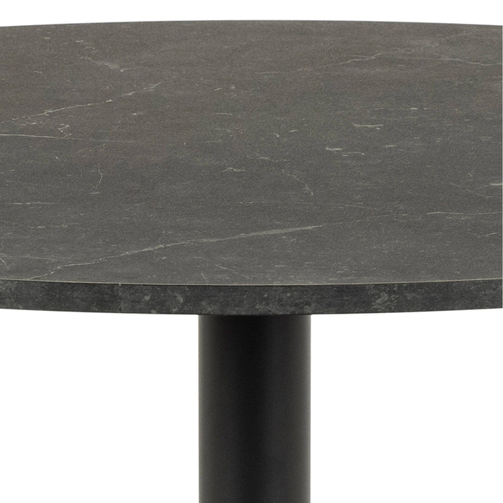 Ibiza Round Dining Table in Black - TidySpaces