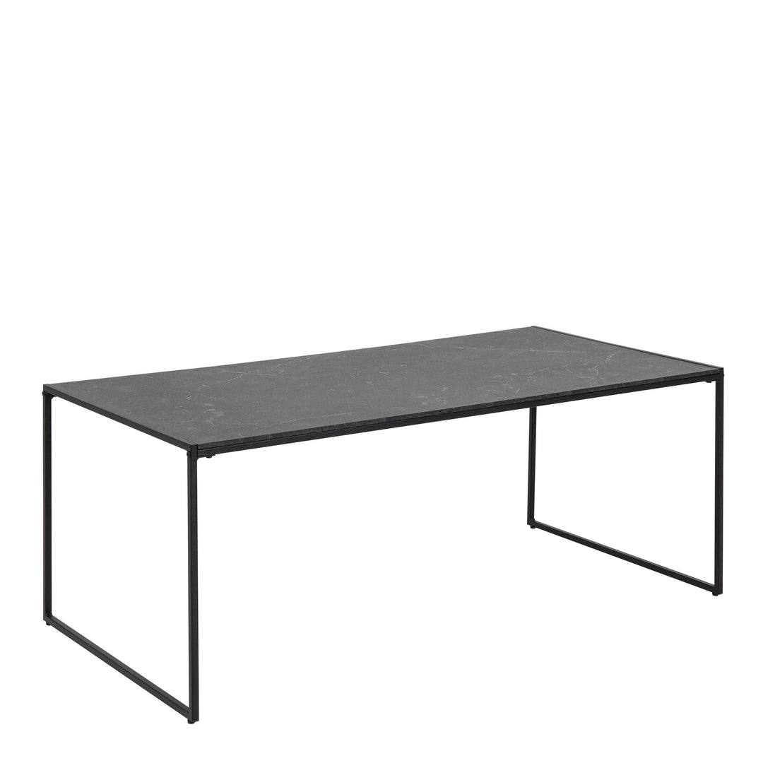 Infinity Coffee Table in Matt Black - TidySpaces