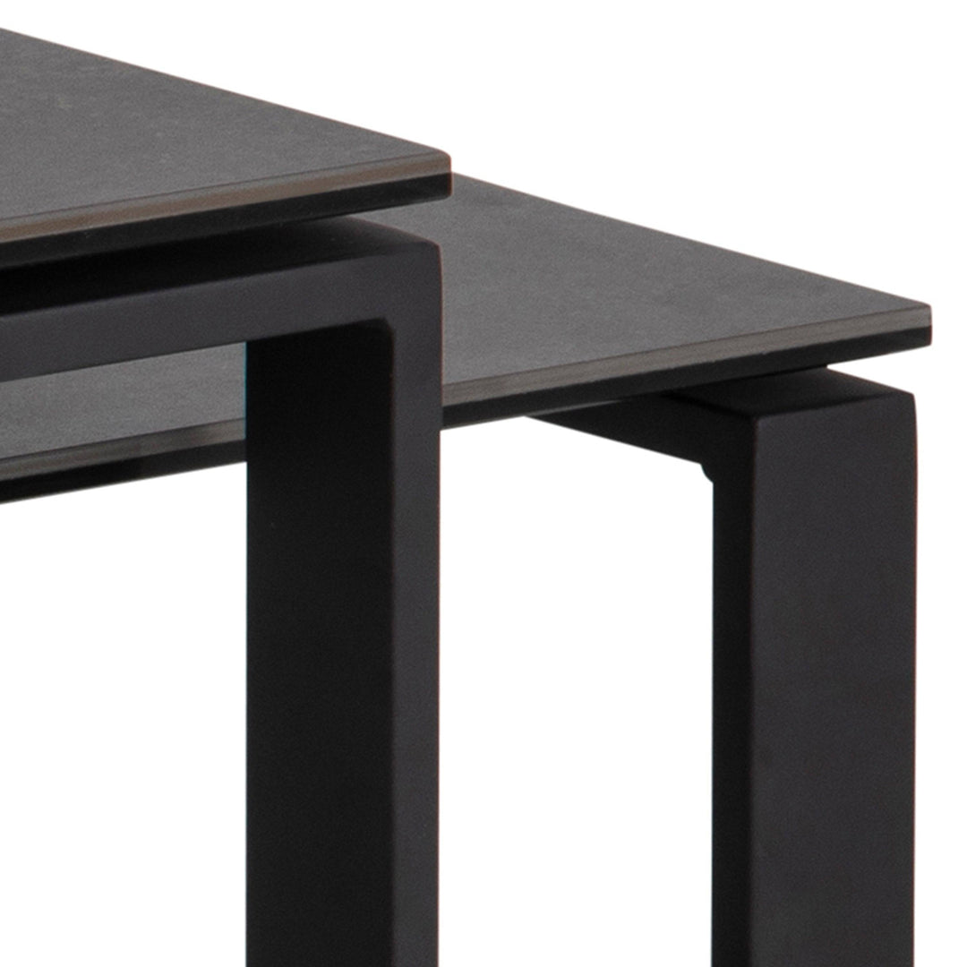 Katrine Coffee Table Set in Black - TidySpaces