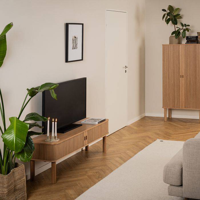 Langley TV Unit in Oak - TidySpaces