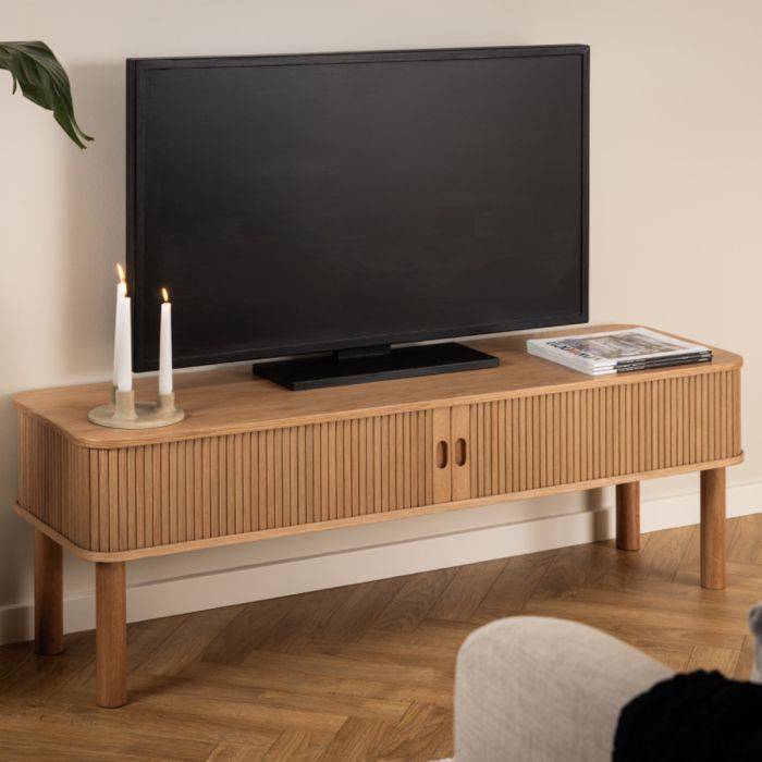 Langley TV Unit in Oak - TidySpaces