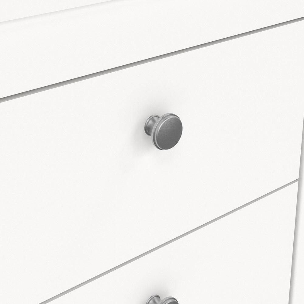 Madrid Bedside Table 2 drawers in White - TidySpaces