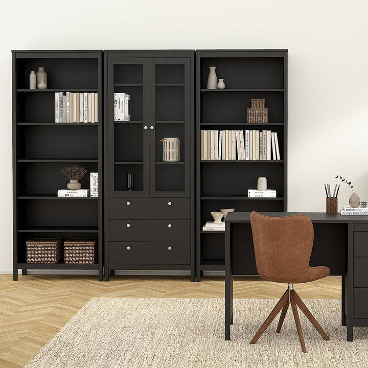 Madrid Bookcase in Black - TidySpaces