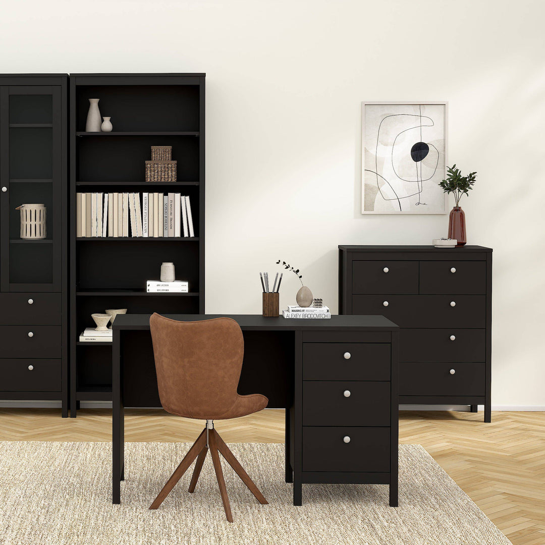 Madrid Chest 3+2 drawers in Matt Black - TidySpaces