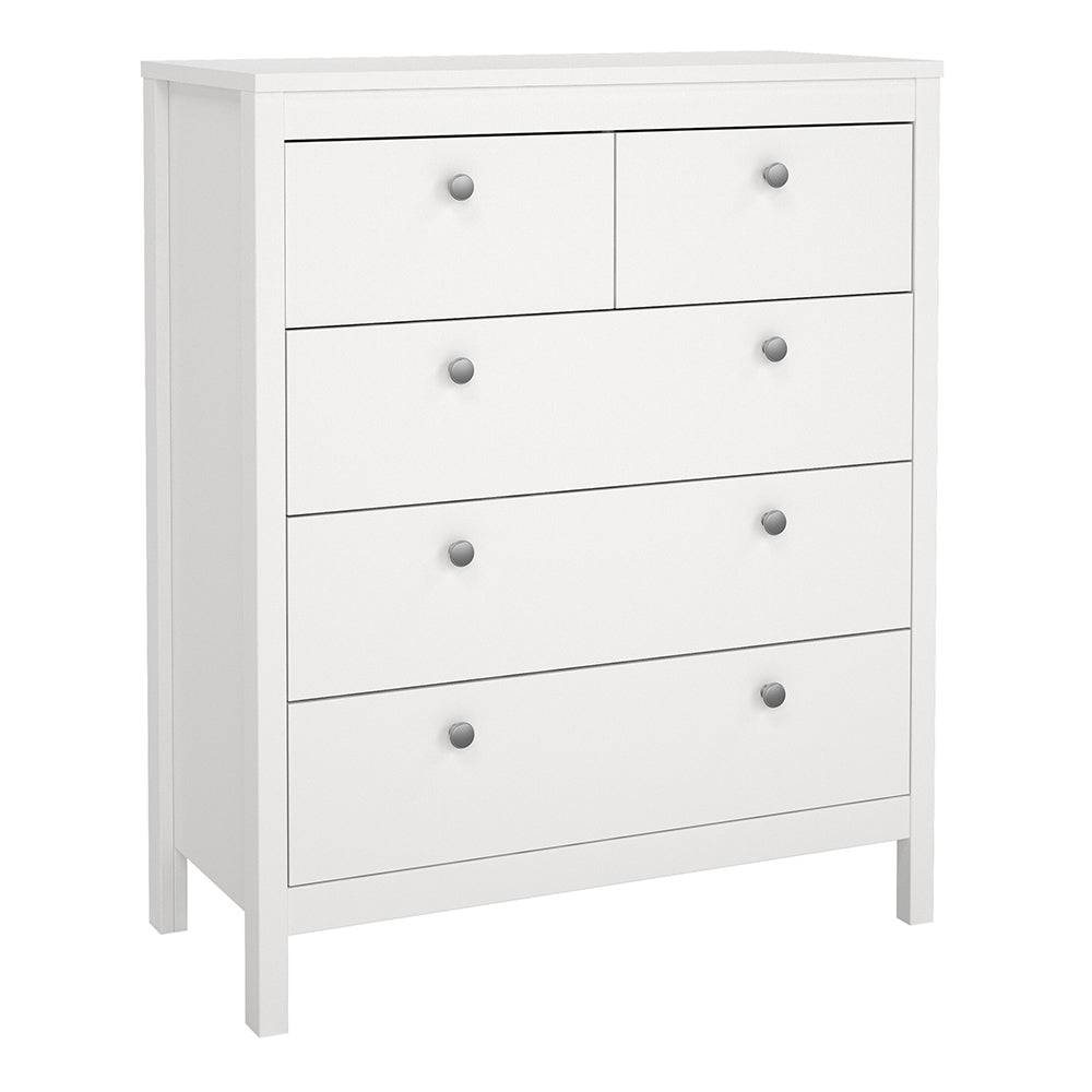 Madrid Chest 3+2 drawers in White - TidySpaces