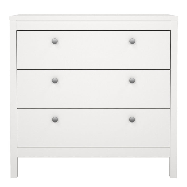 Madrid Chest 3 drawers in White - TidySpaces