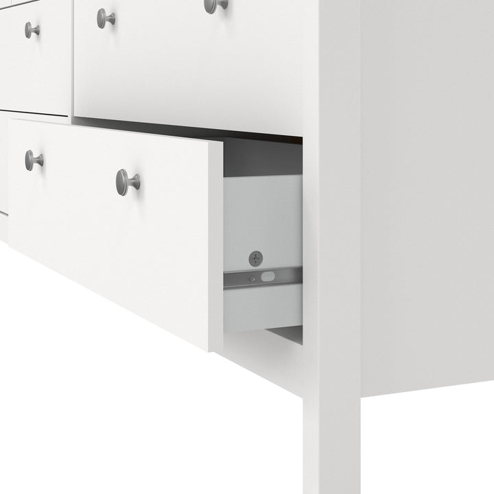 Madrid Double dresser 4+4 drawers in White - TidySpaces