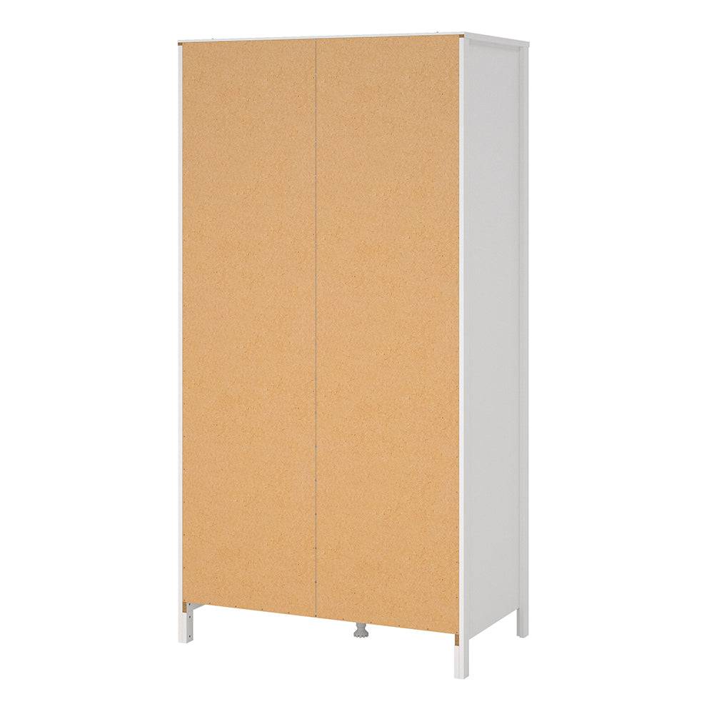 Madrid Wardrobe with 2 doors in White - TidySpaces