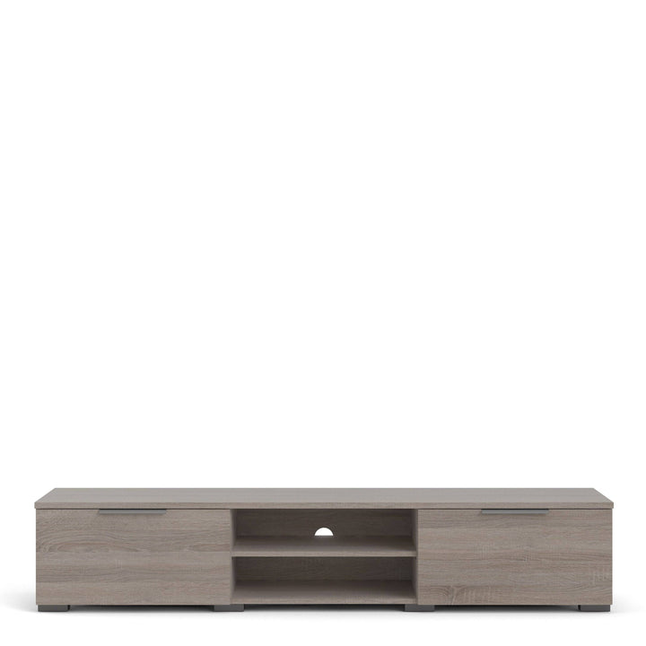 Match TV Unit 2 Drawers 2 Shelf in Truffle Oak - TidySpaces