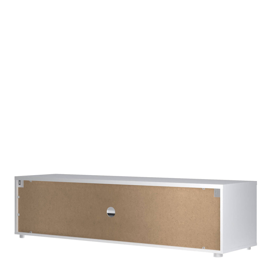 Media TV-unit with 2 doors + 1 drawer 147 cm White - TidySpaces