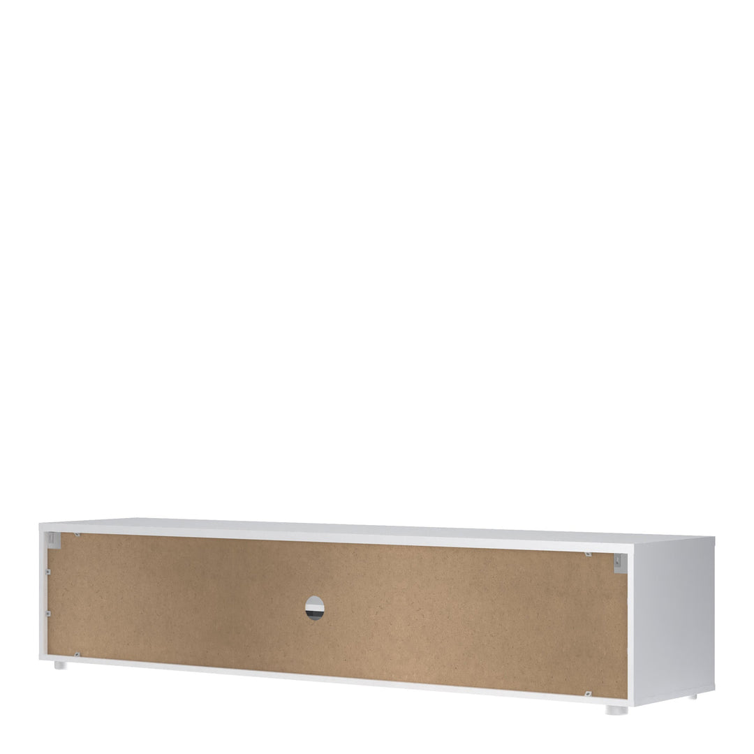 Media TV-unit with 2 doors + 1 drawer 177 cm White - TidySpaces