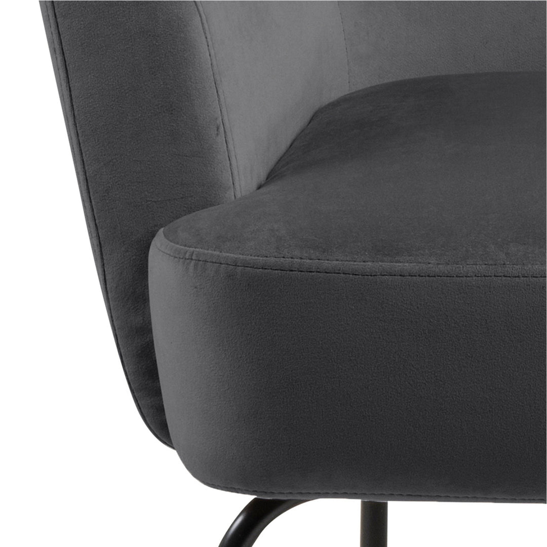 Melissa Lounge Chair in Dark Grey - TidySpaces