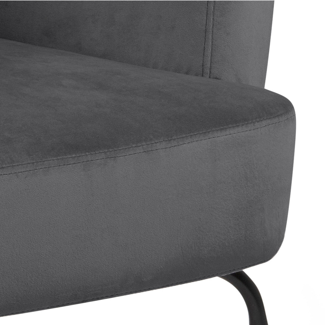 Melissa Lounge Chair in Dark Grey - TidySpaces