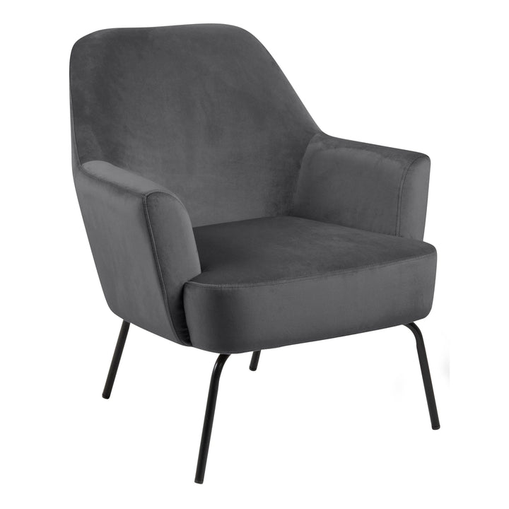 Melissa Lounge Chair in Dark Grey - TidySpaces