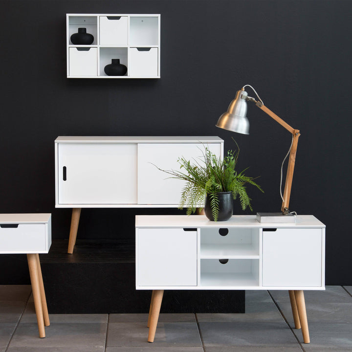 Mitra 2 Door Sideboard in White - TidySpaces