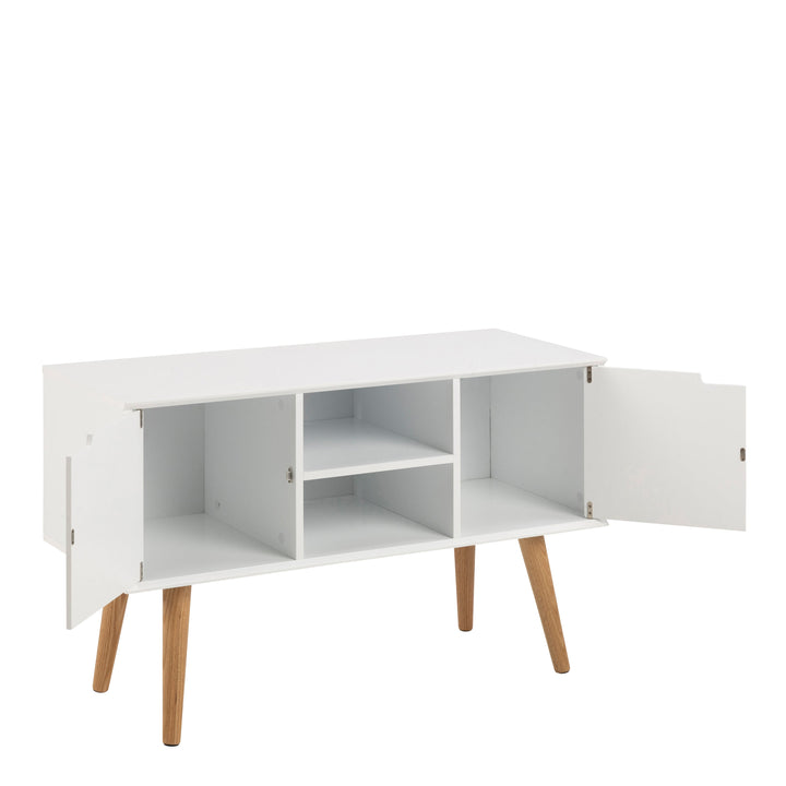 Mitra 2 Door Sideboard in White - TidySpaces