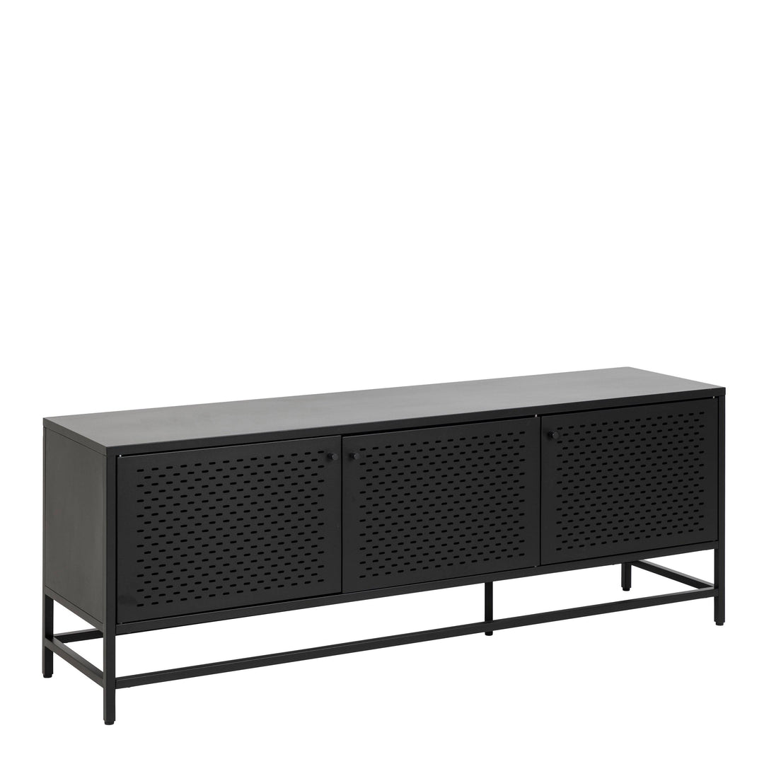 Newcastle 3 Door Sideboard in Matt Black - TidySpaces