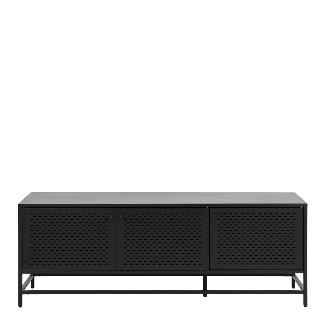 Newcastle 3 Door Sideboard in Matt Black - TidySpaces