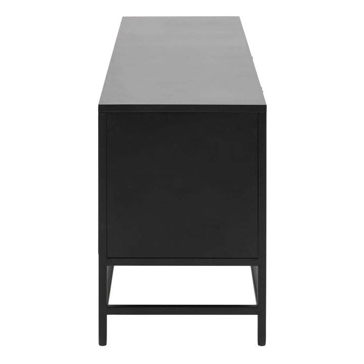 Newcastle 3 Door Sideboard in Matt Black - TidySpaces