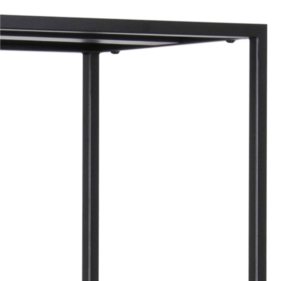 Newcastle Tall Bookcase with 5 Shelves in Matt Black - TidySpaces