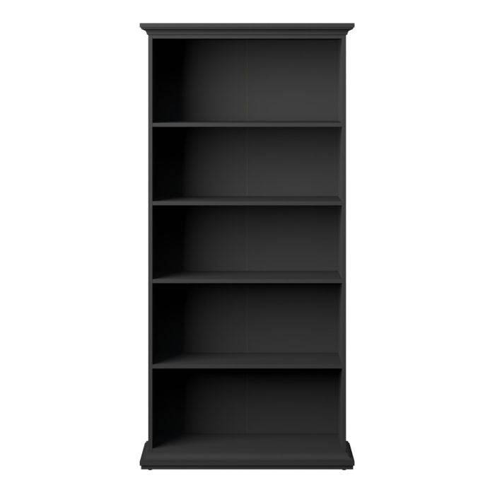 Paris Tall Bookcase in Matt Grey - TidySpaces