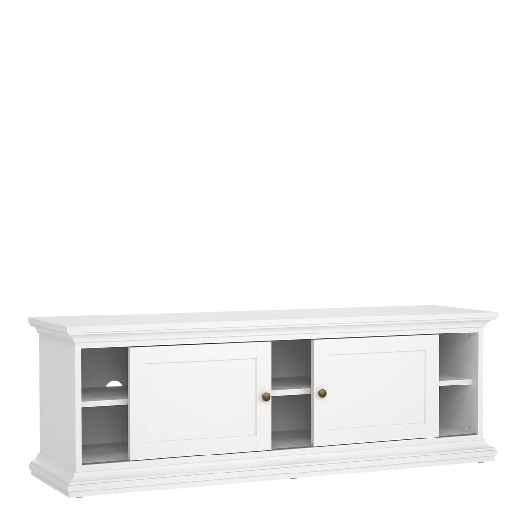 Paris TV-unit 2 frame Doors in White - TidySpaces