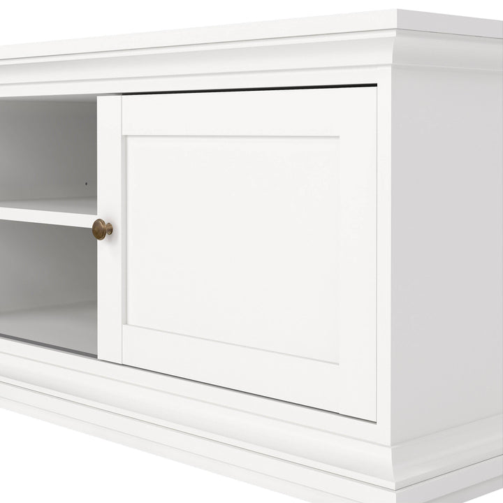 Paris TV-unit 2 frame Doors in White - TidySpaces