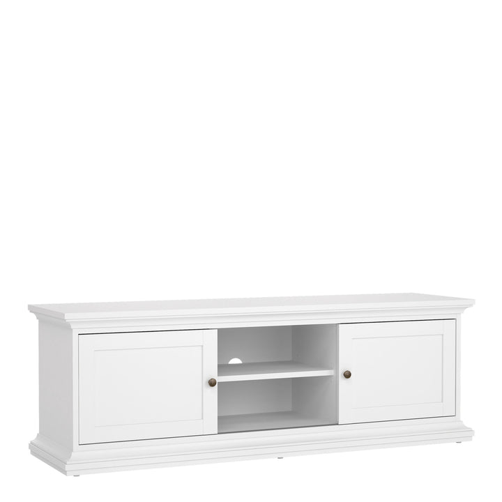 Paris TV-unit 2 frame Doors in White - TidySpaces