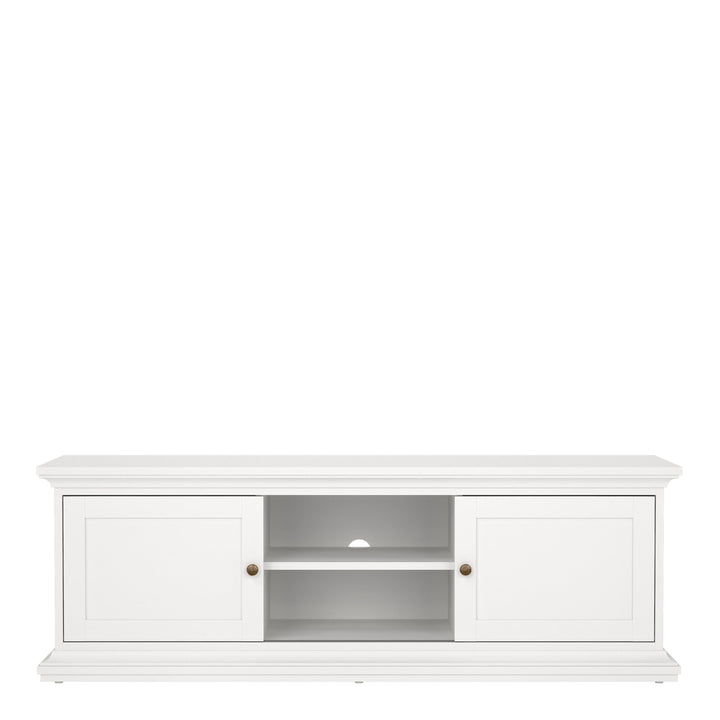 Paris TV-unit 2 frame Doors in White - TidySpaces