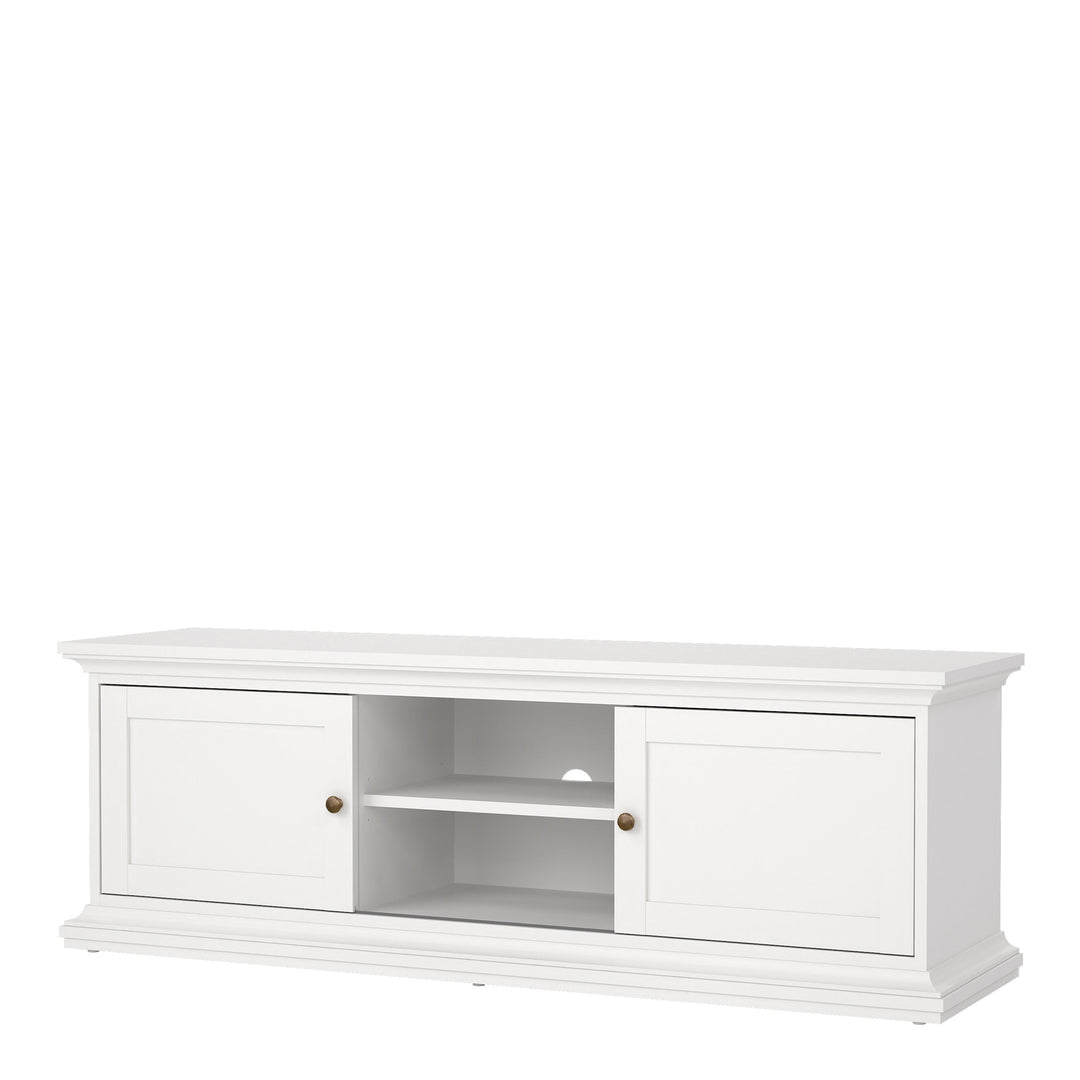 Paris TV-unit 2 frame Doors in White - TidySpaces